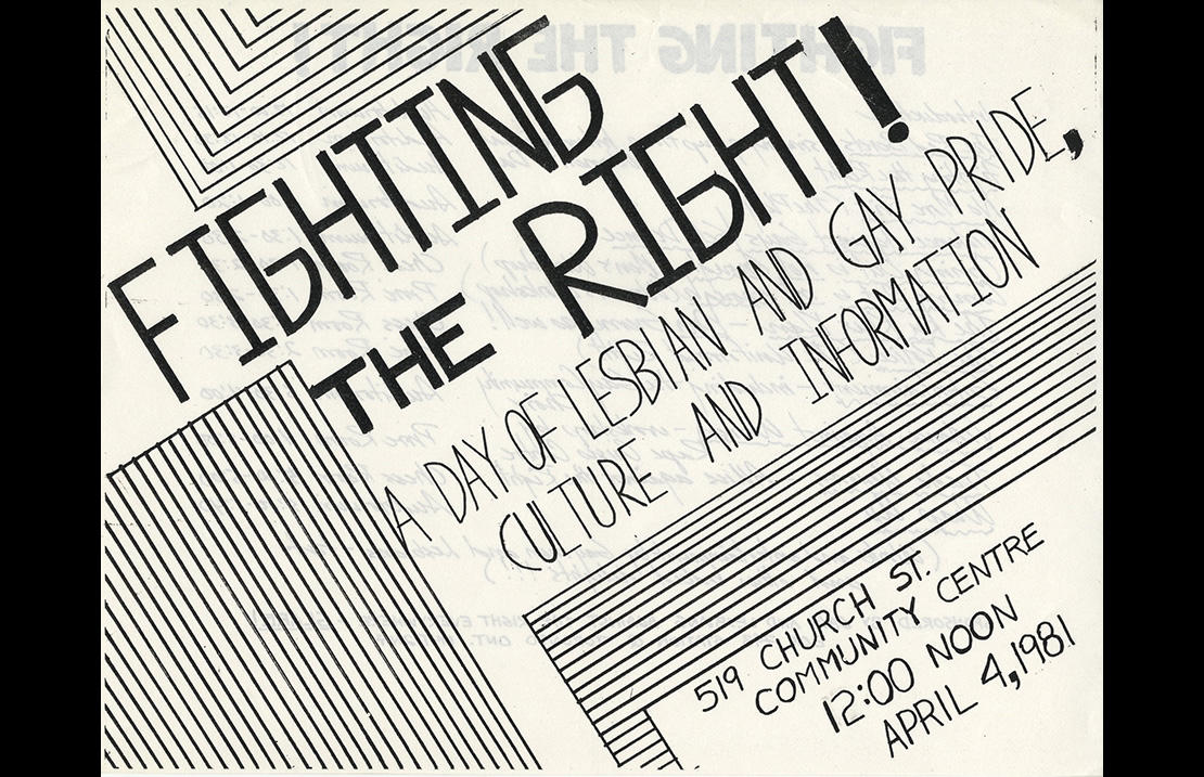 GLARE, “Fighting the Right!” flyer