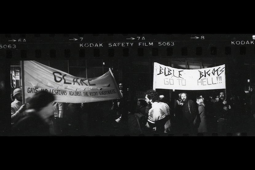 Militant demonstration of 400 people against right wing rally in Toronto