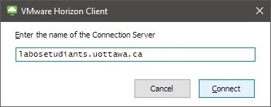 Screenshot of window with server details, user name and password boxes. Login and Cancel buttons