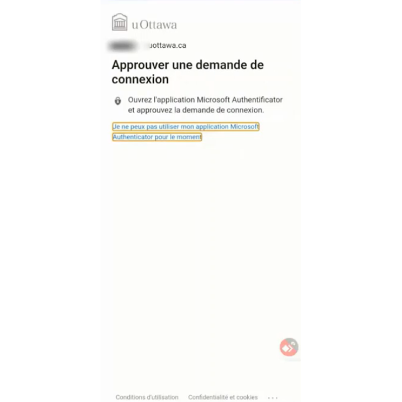 Approbation de la demande de connexion sur l'application du portail d'entreprise Intune