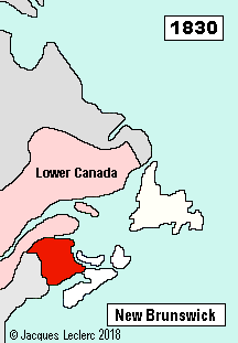 Lower Canada New Brunswick 1830