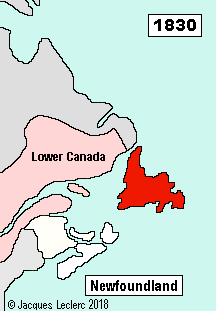 Lower Canada Newfoundland 1830