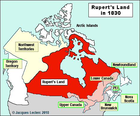 Rupert's Land in 1830
