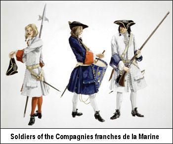 Soldiers of the Compagnies franches de la Marine