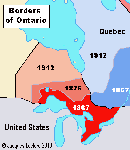 Borders of Ontario