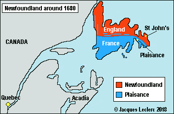 Newfoundland around 1680