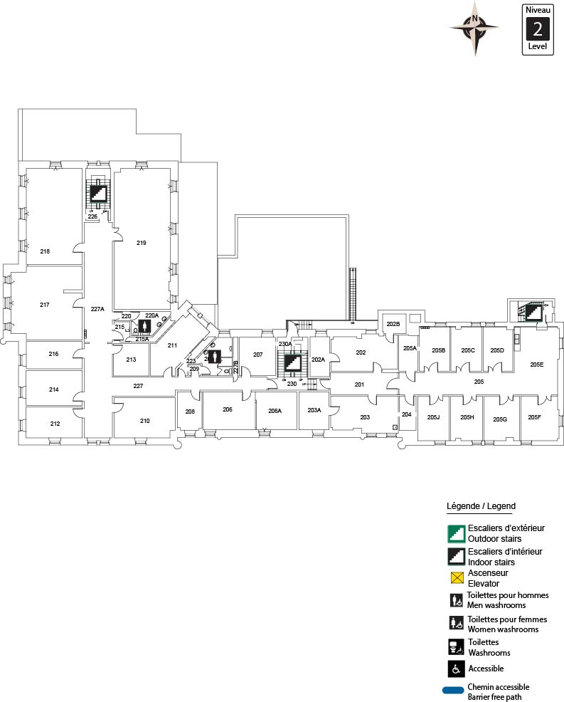 100 Laurier Level 2 map