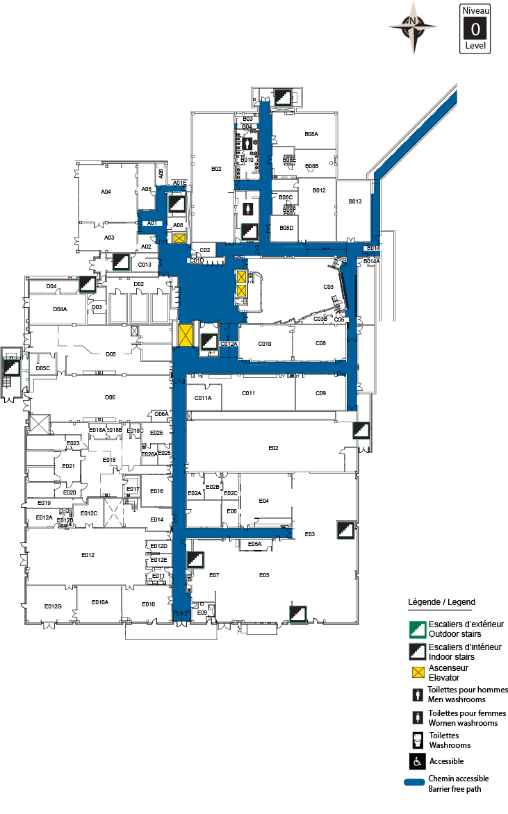 Carte accessible Niveau 0