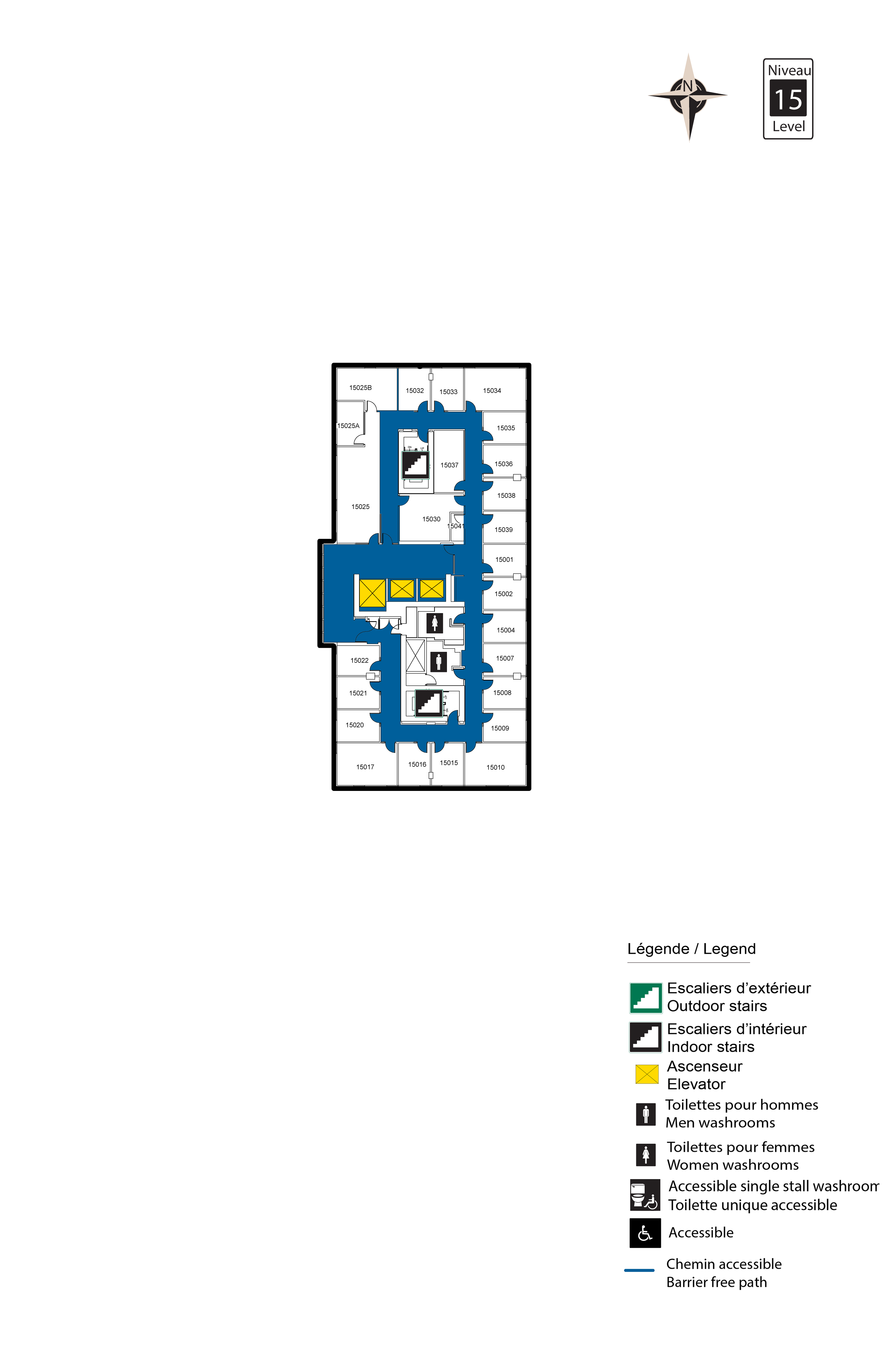 Niveau 15 plan d'étage