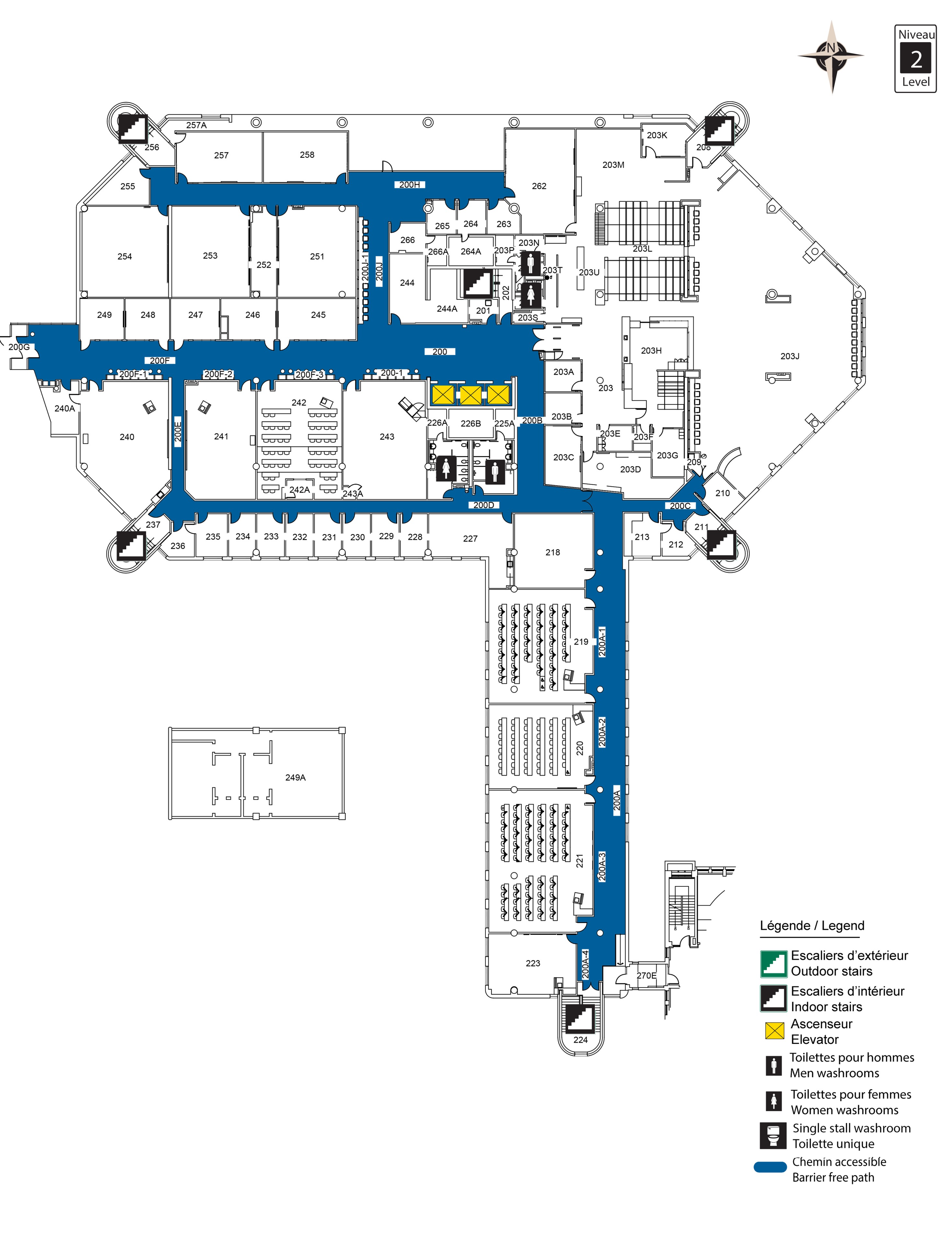 Carte accessible du niveau 2 de LMX