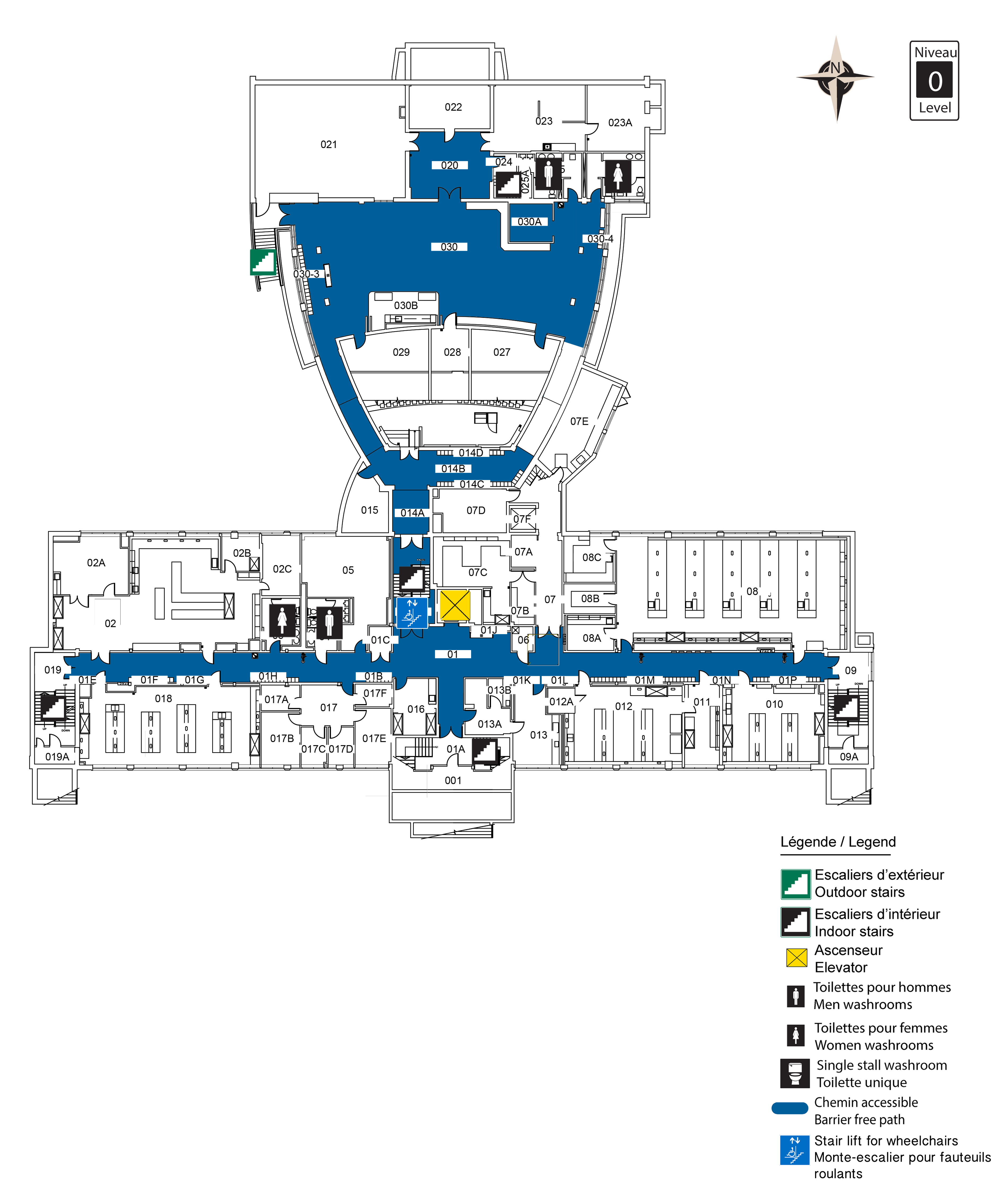 Carte accessible - MRN niveau 0