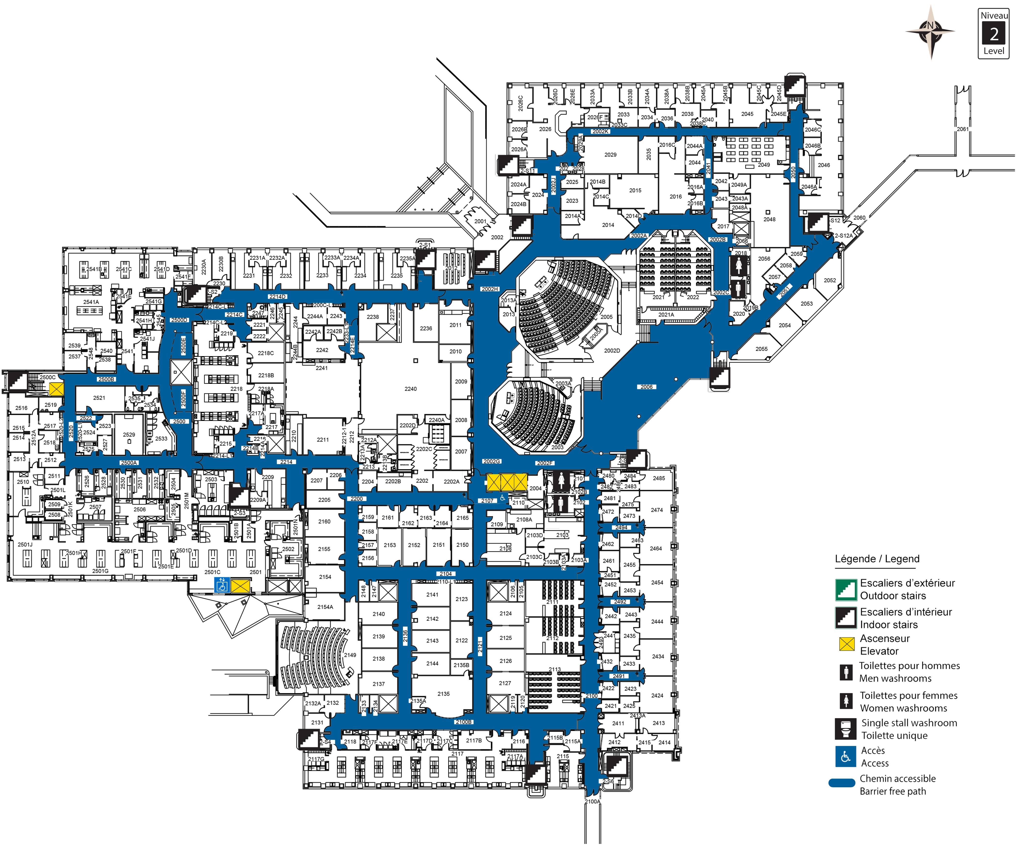 Carte accessible - RGN niveau 2