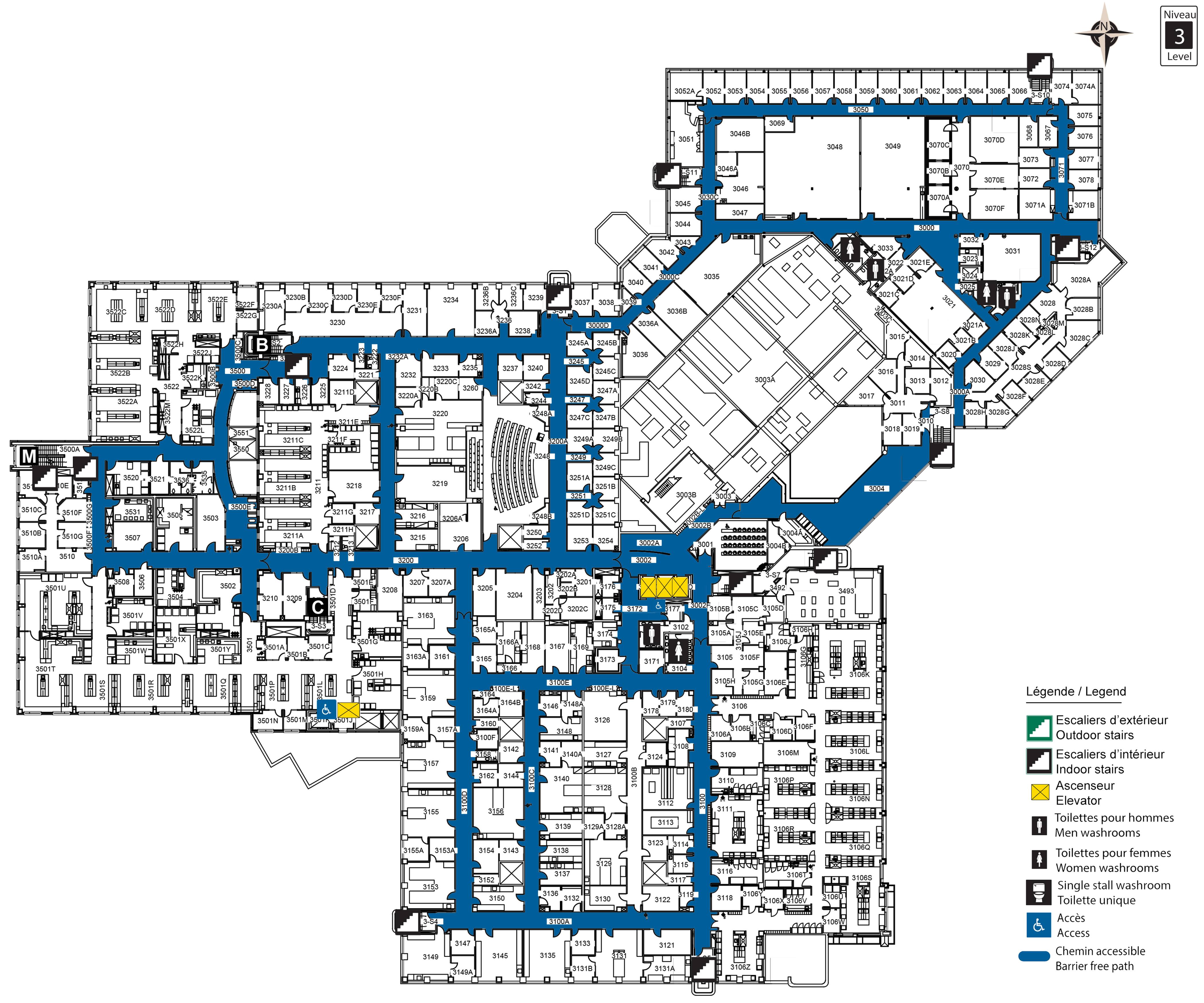 Carte accessible - RGN niveau 3