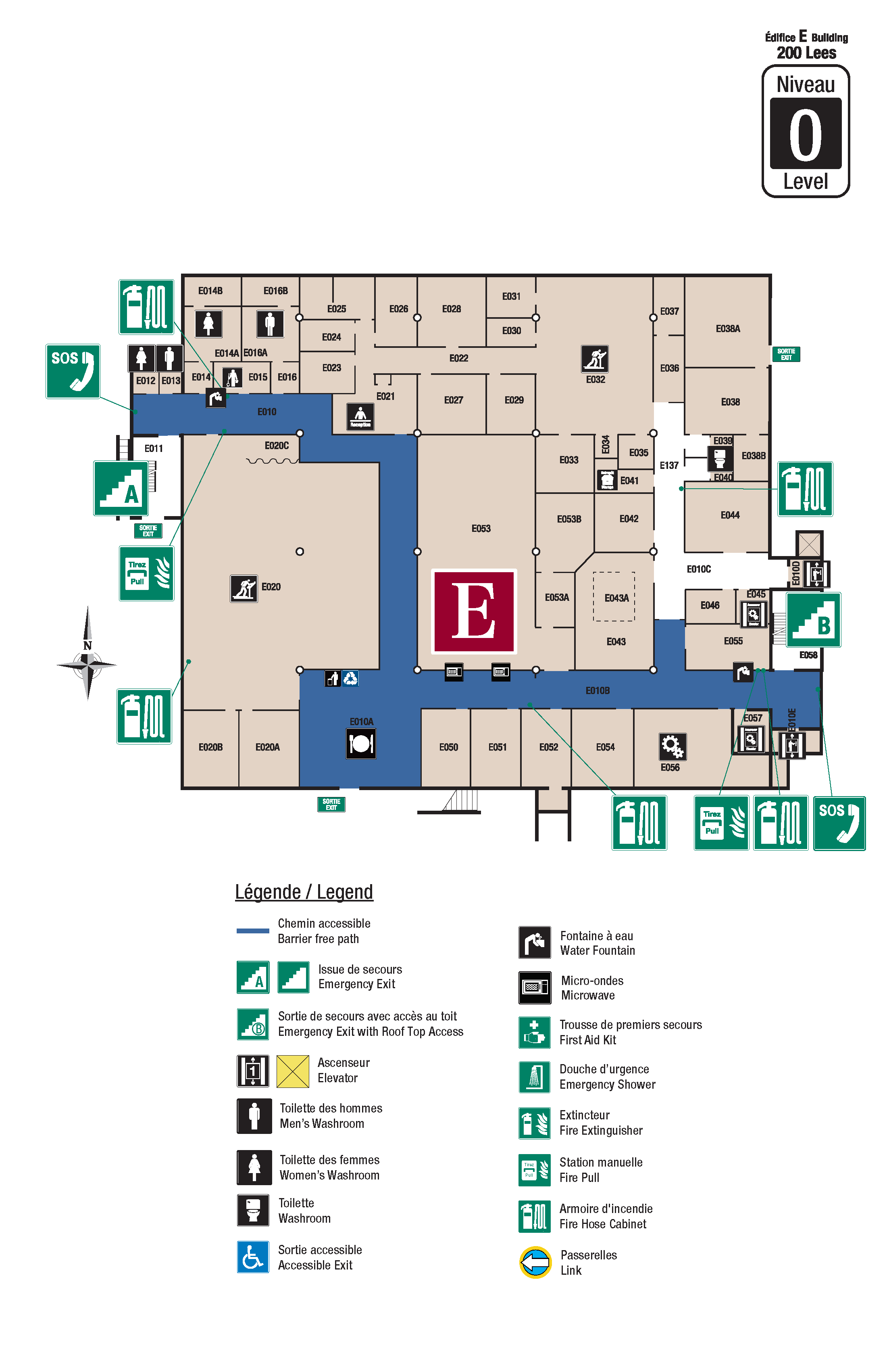 Carte accessible - Lees niveau 0
