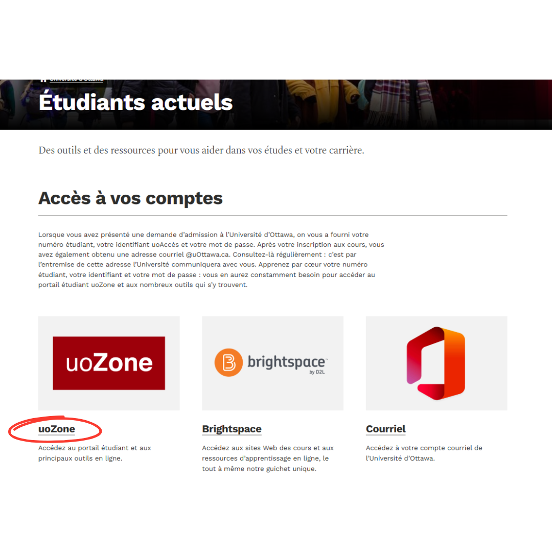 Image pour Étudiants actuels