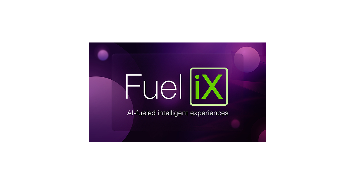 Logo de FuelIX sur fond pourpre 