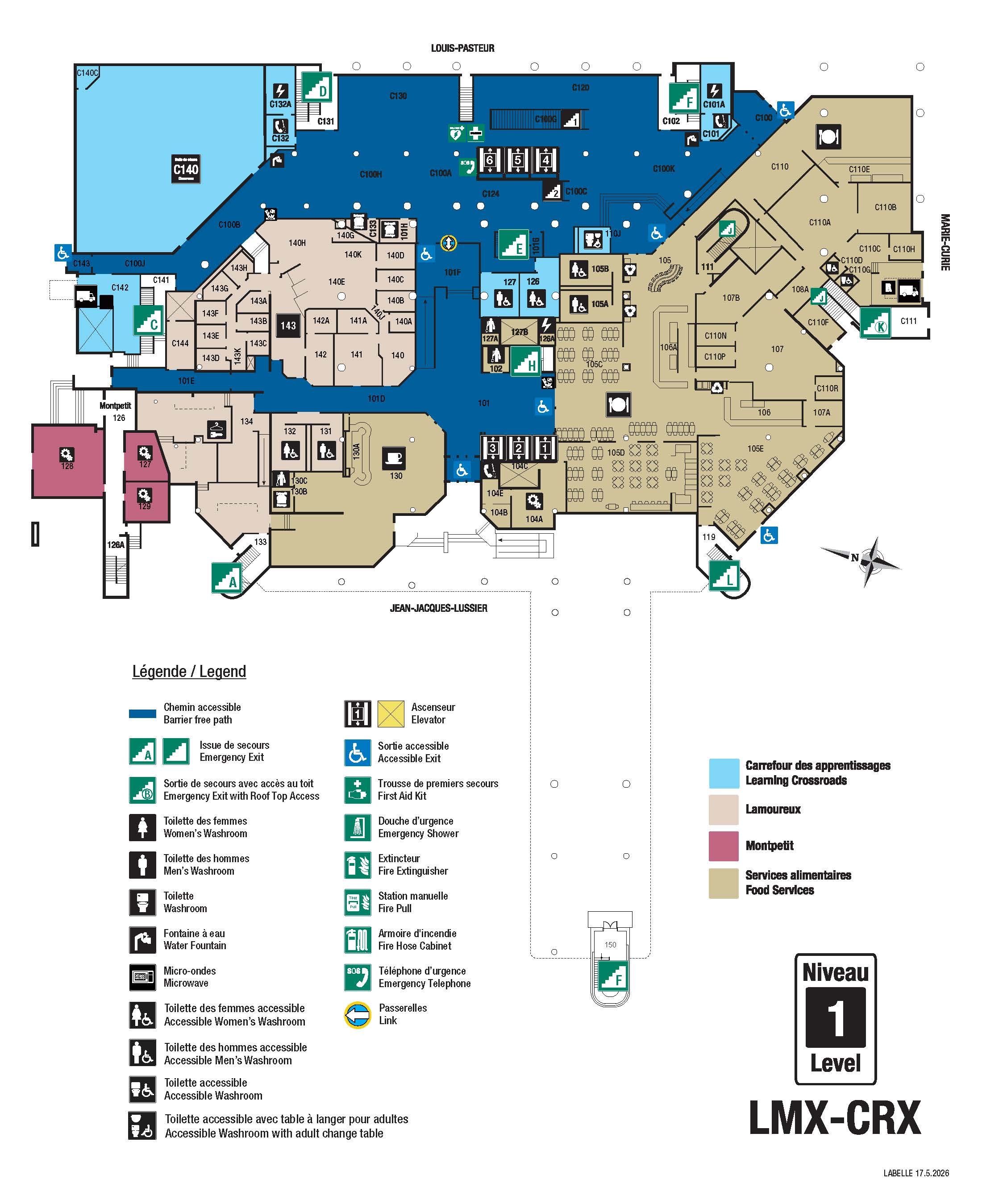 Carte accessible - CRX niveau 1