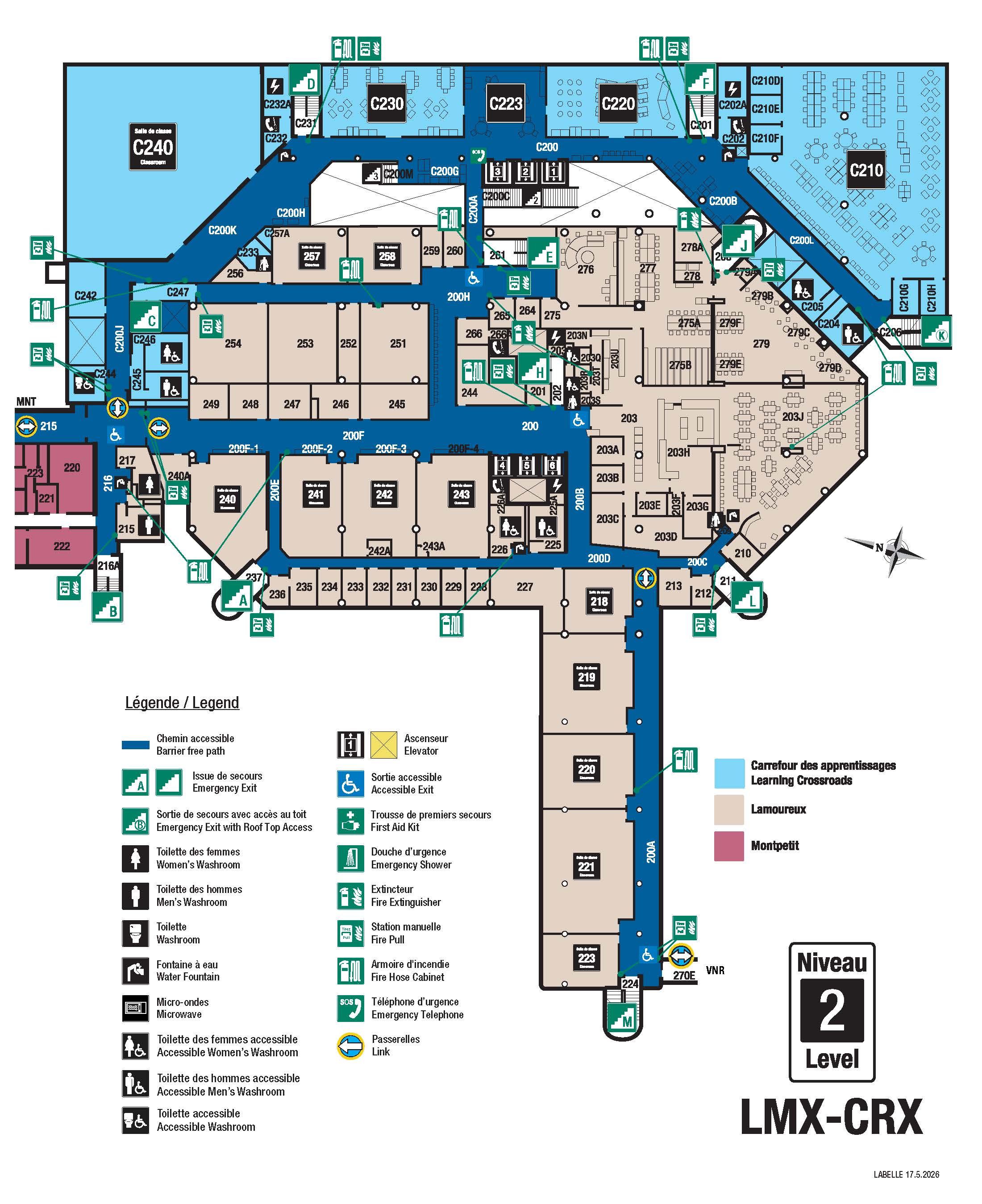 Carte accessible - CRX niveau 2