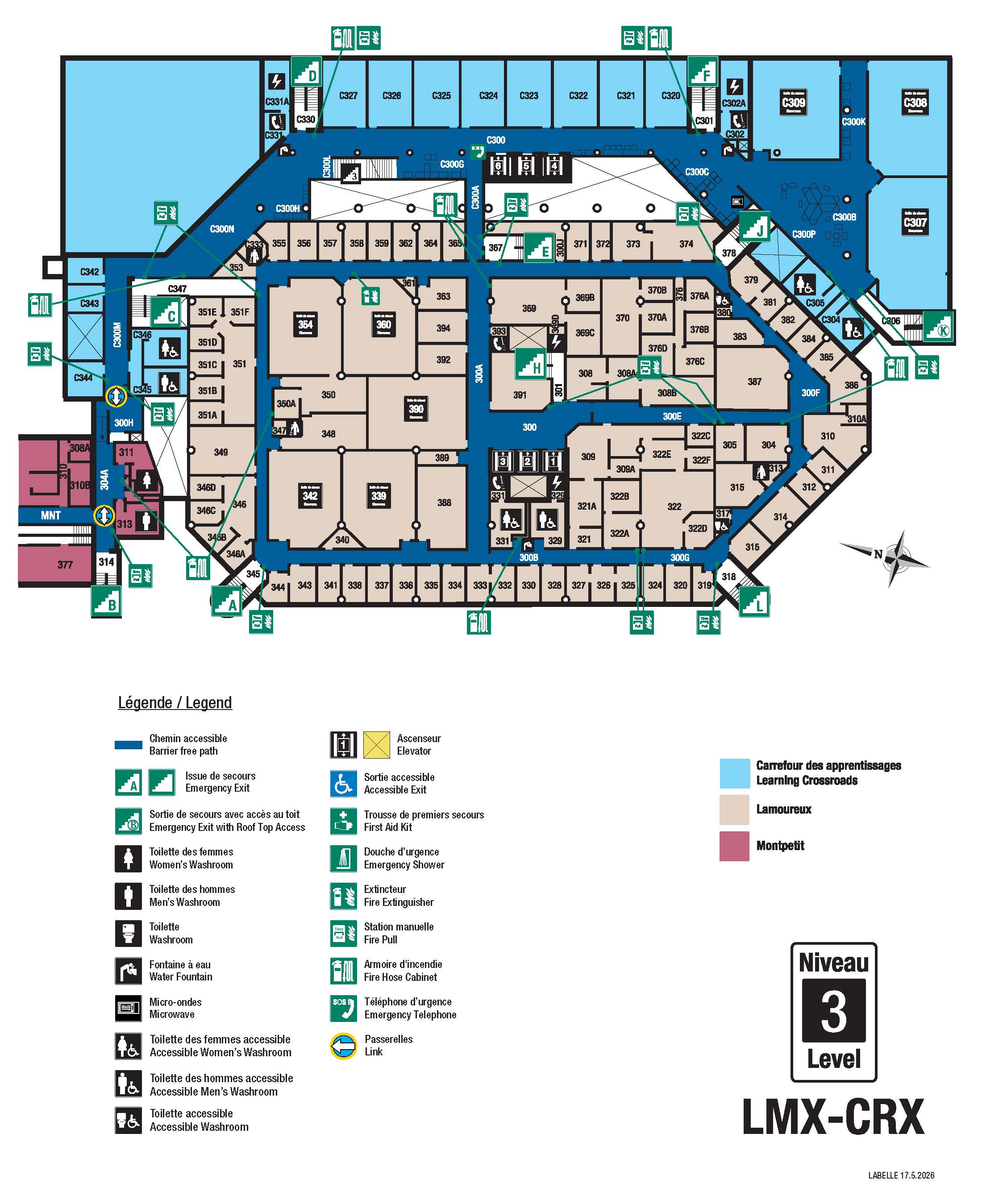 Carte accessible - CRX niveau 3