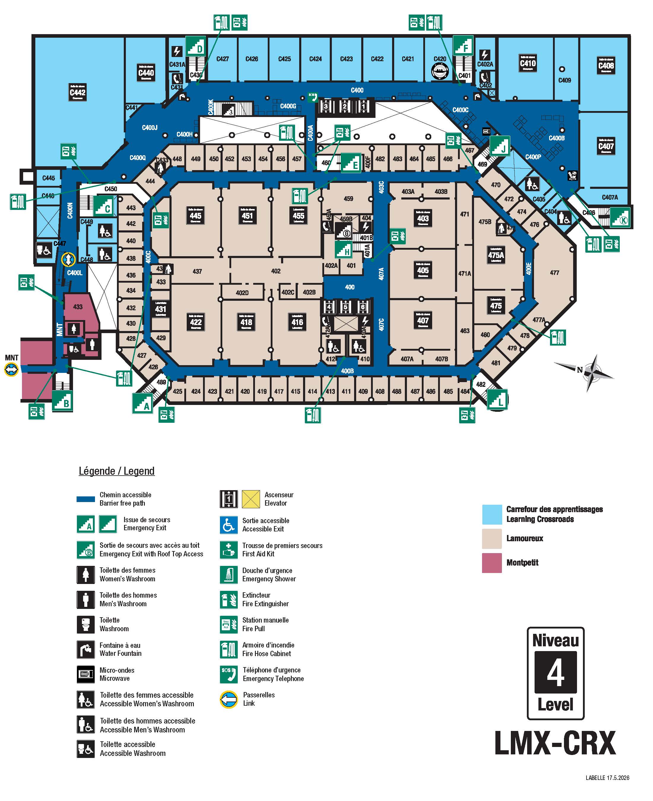 Carte accessible - CRX niveau 4