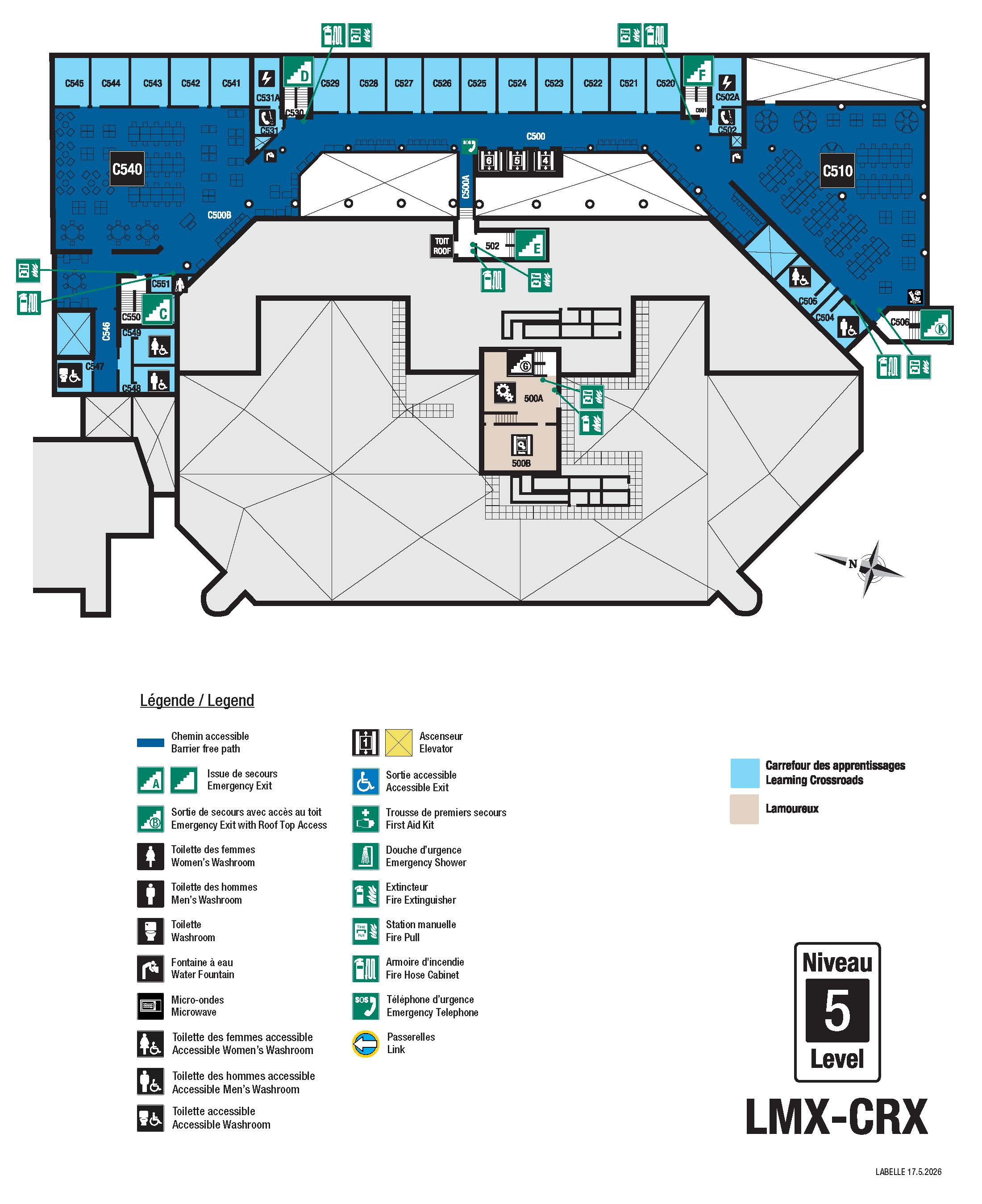 Carte accessible - CRX niveau 5