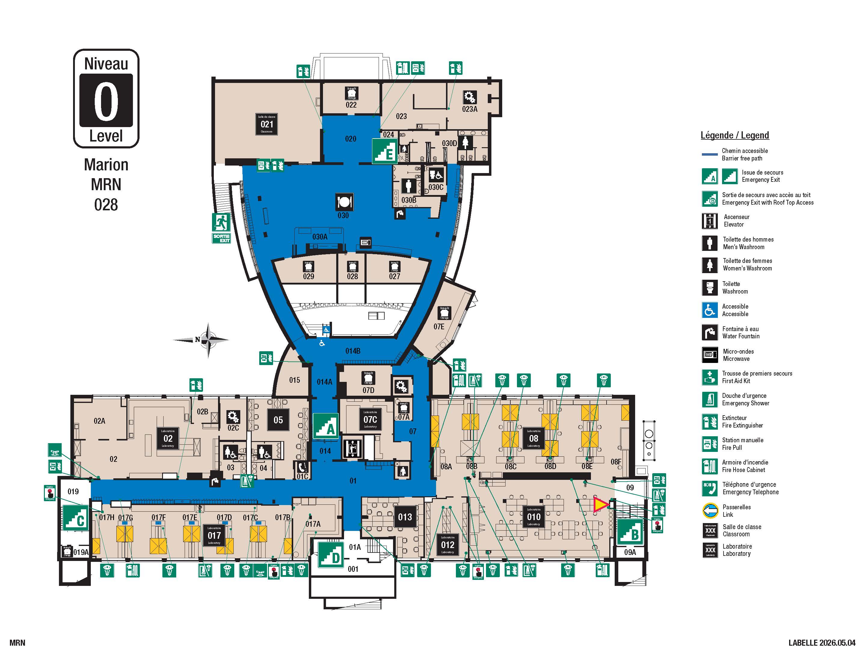 Carte accessible - MRN niveau 0