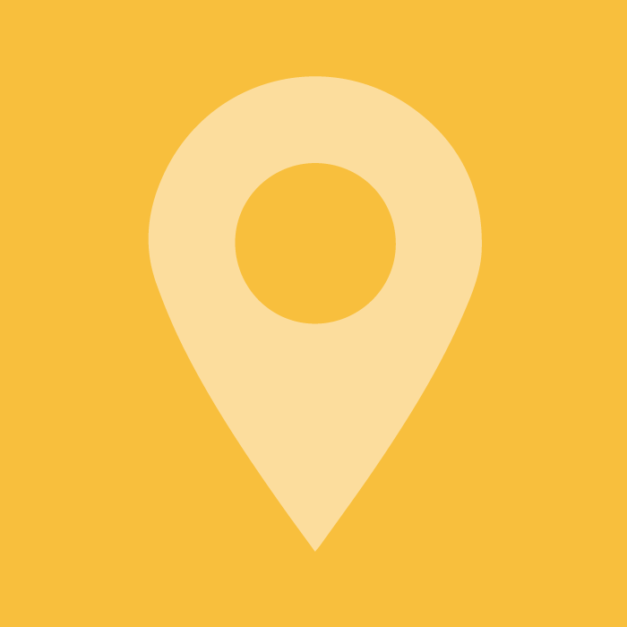 icône jaune de localisation