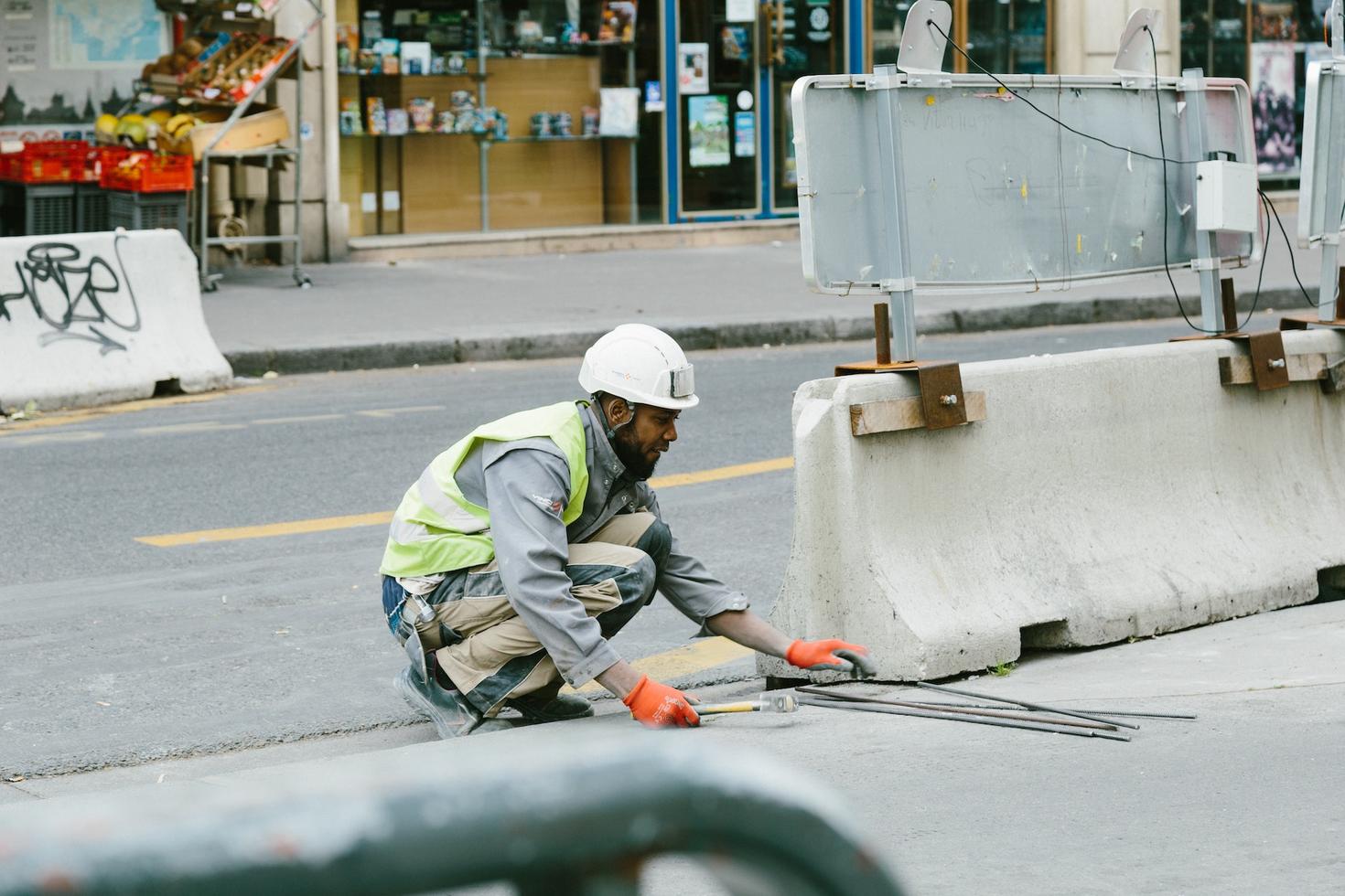 Road closure in progress