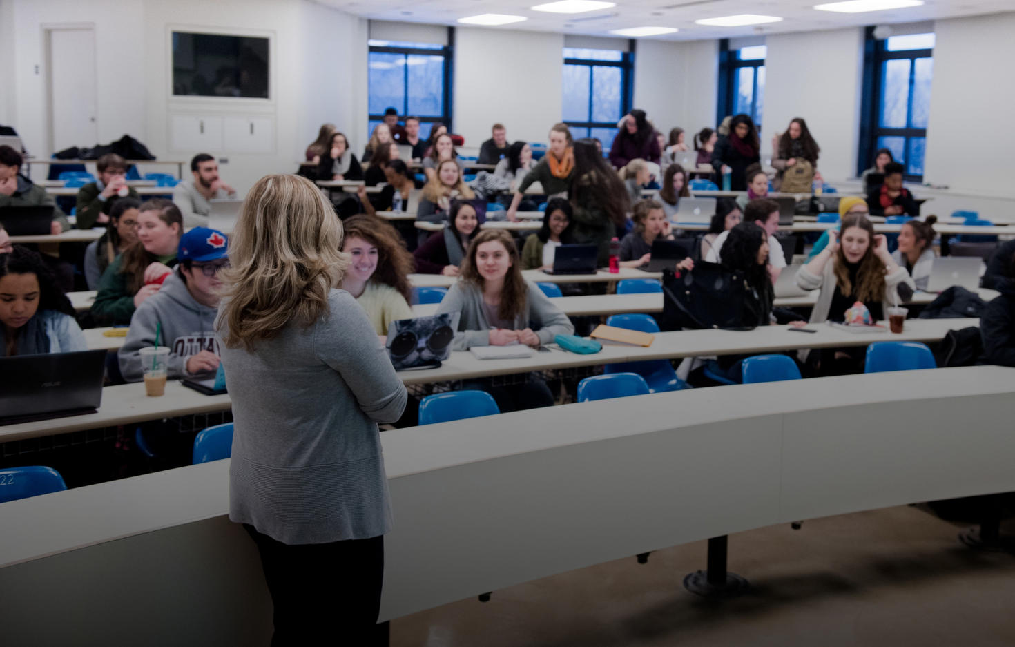 professor giving a lecture