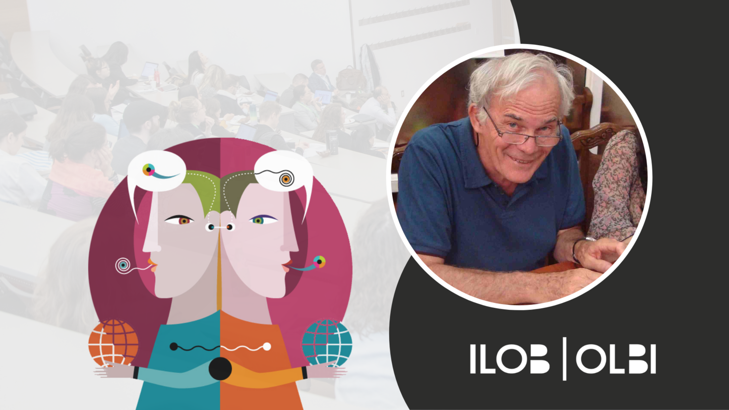 Bannière du forum de recherche CCERBAL. Le logo du CCERBAL: une illustration de deux personnages dos à dos avec des bulles de texte contenant des caractères abstraits au-dessus de leurs têtes. Une image Michel Candelier. Le logo de l'ILOB dans le coin inférieur droit.    