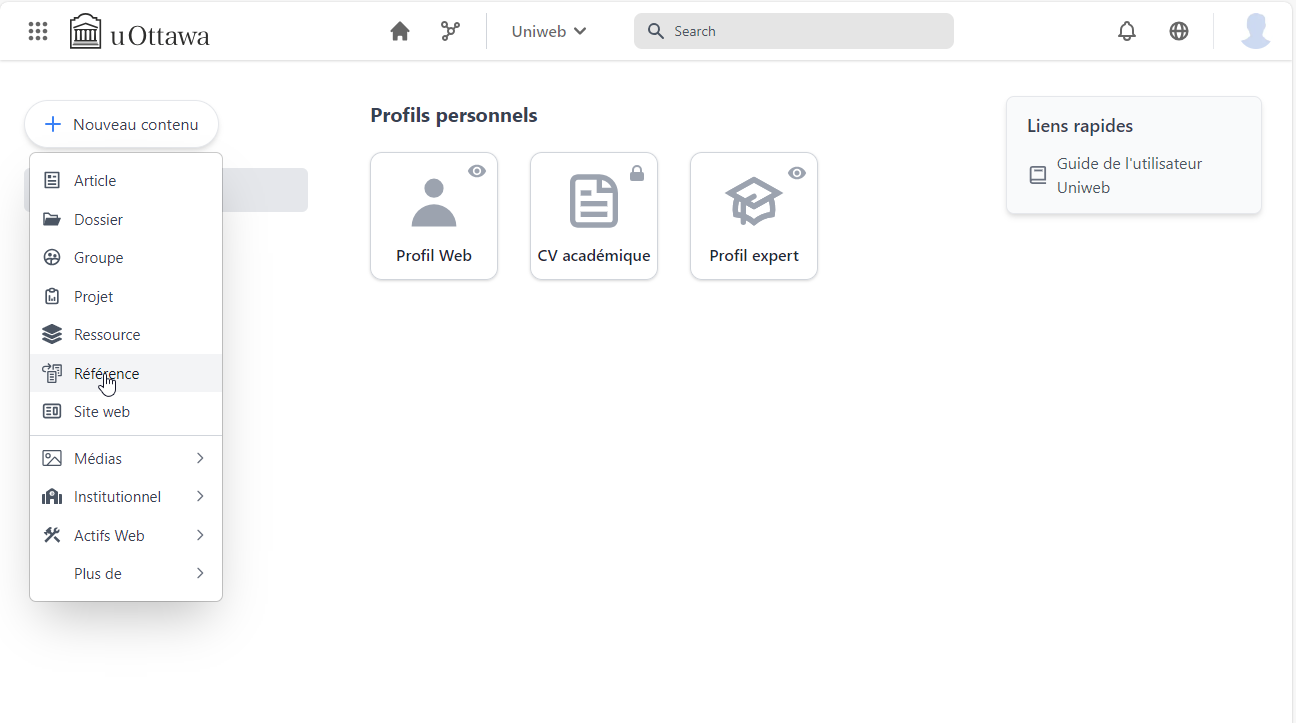 Nouvelle approche de balisage avec la prochaine version d'UNIWeb (Version 3)