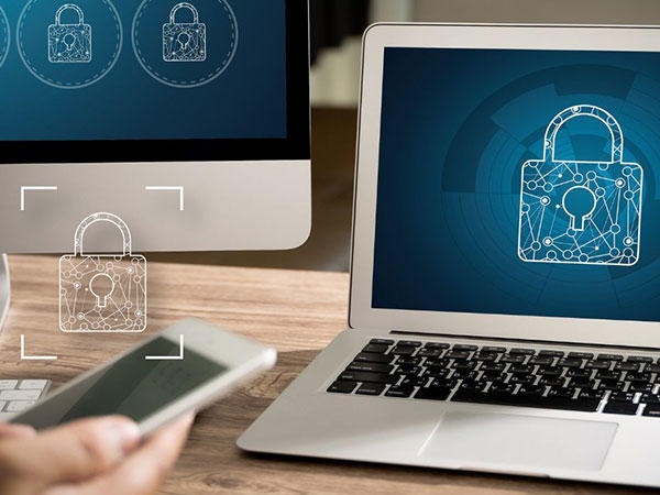 éran de portable illustrant un cadenas