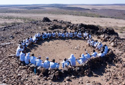 People sitting in a circle