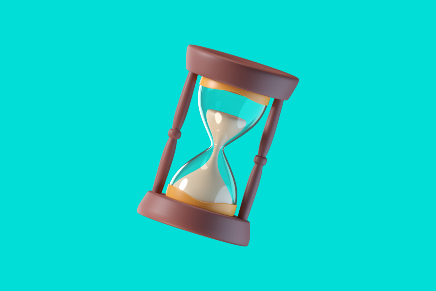 Sablier symbolisant le gain de temps