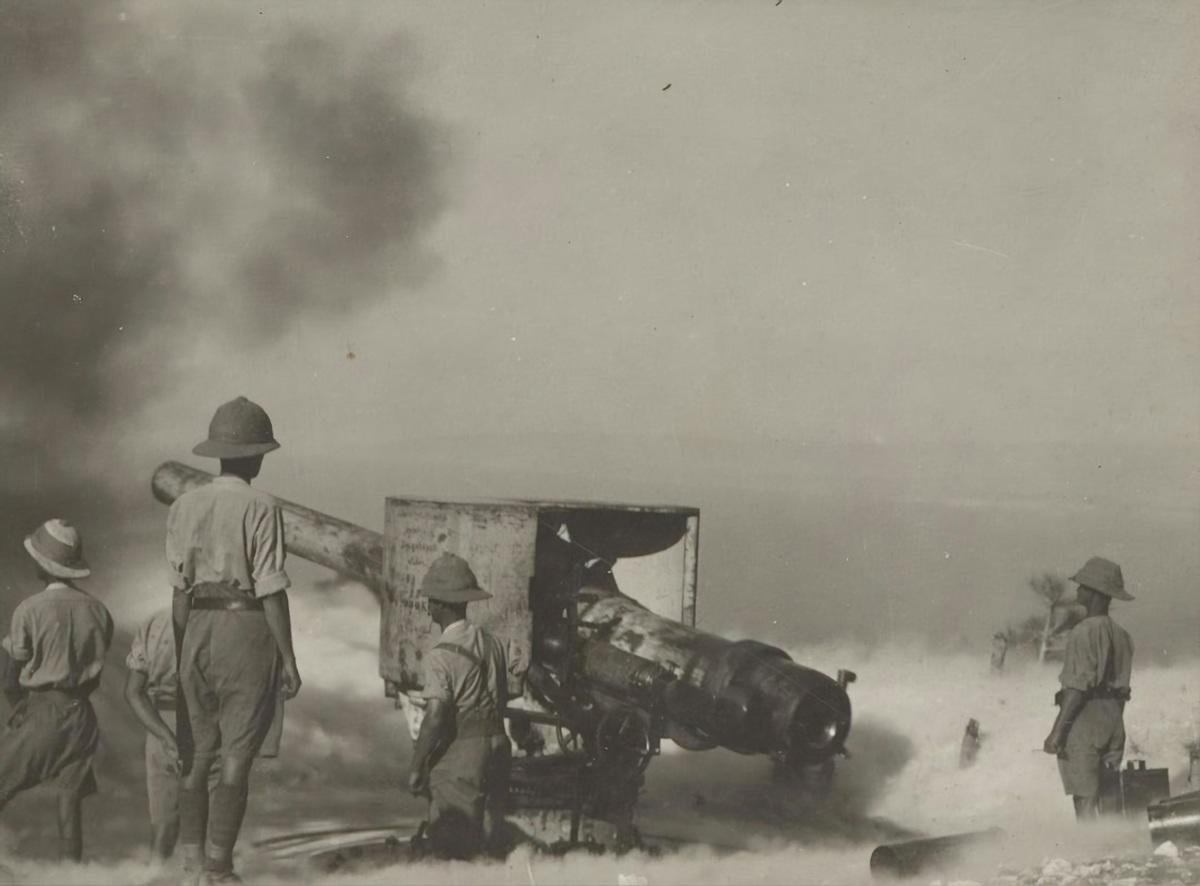 Canon de défense côtière, Moyen-Orient, Première Guerre mondiale, vers 1918