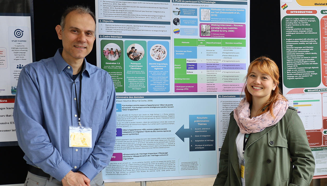 Professor Nikolay Slavkov and Ana Carolina Muñoz Cruz