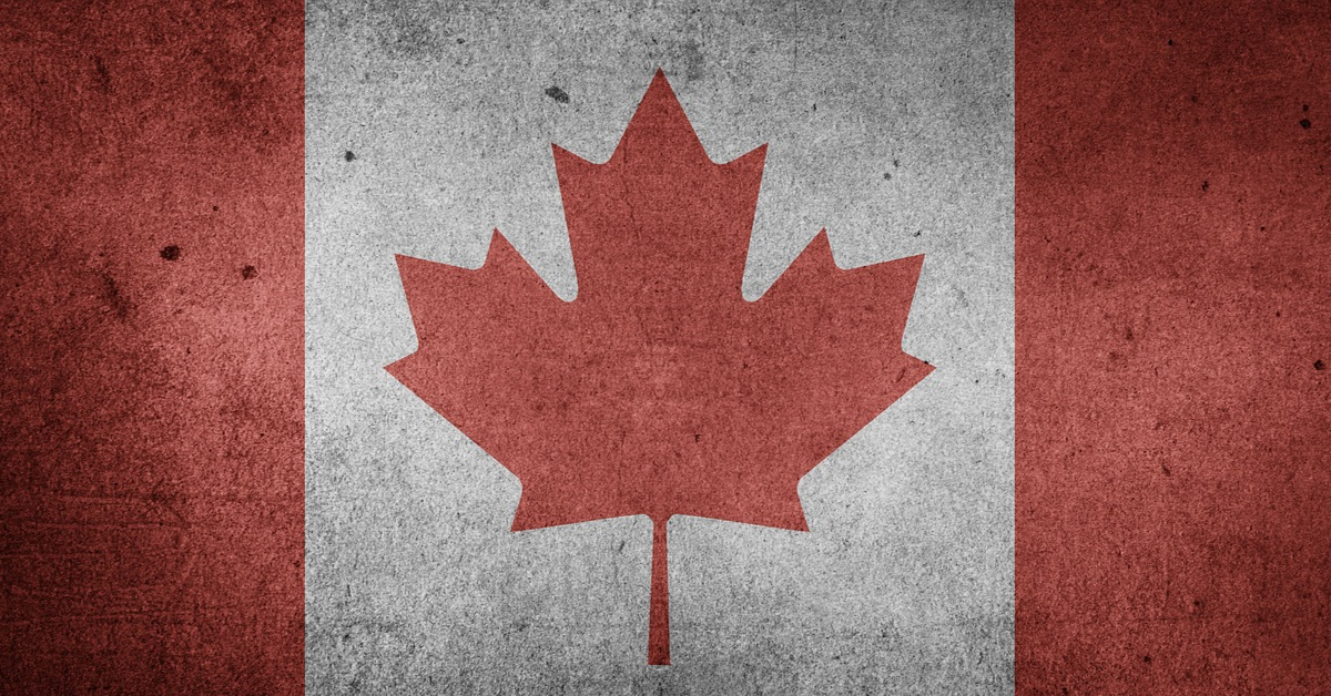 Drapeau canadien.