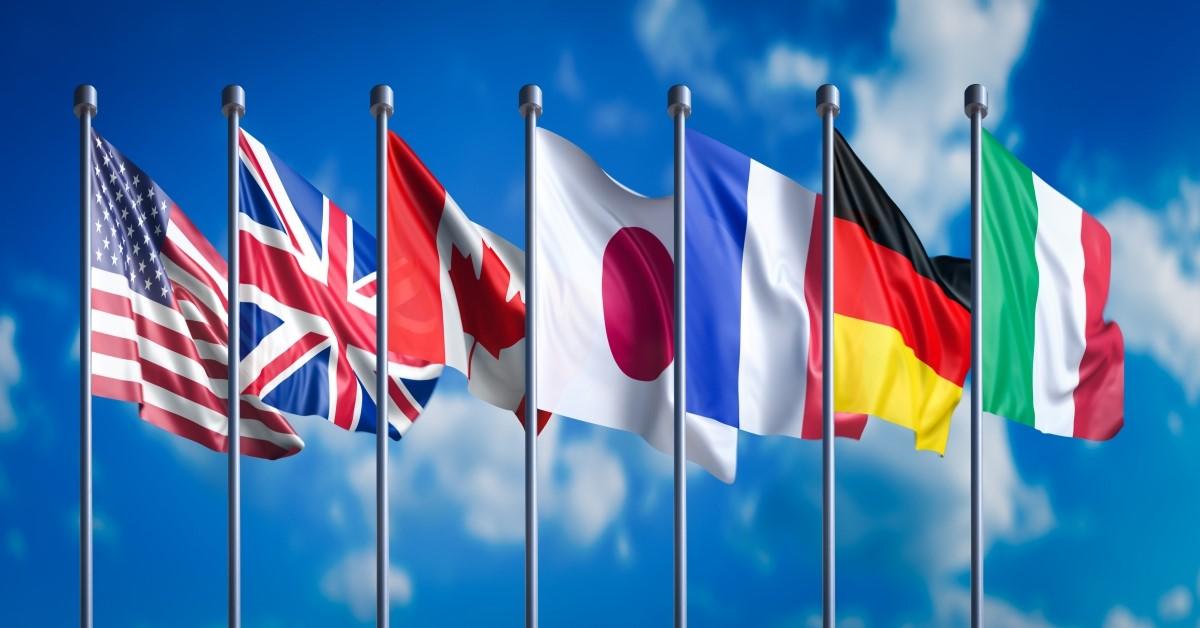 Variété de drapeau mondiale