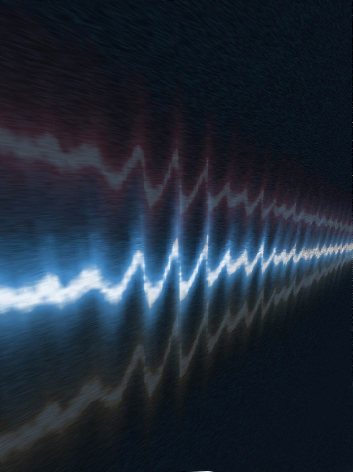 Image d’un tracé d’oscilloscope d’un champ électrique.