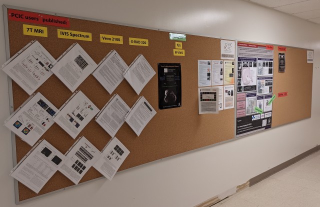 Tableau PCIC à l'extérieur de la salle d'IRM (salle 1327)