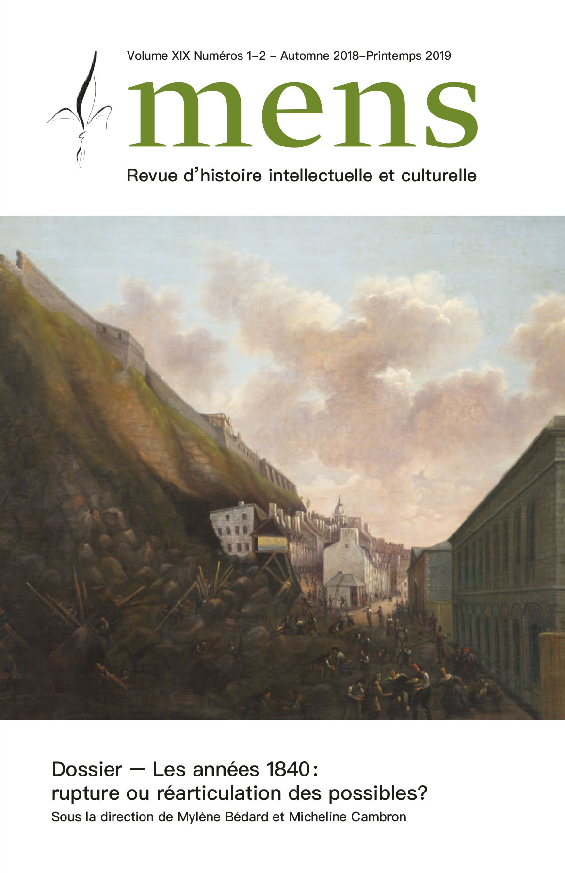 Couverture de la revue : illustration d'un paysage.