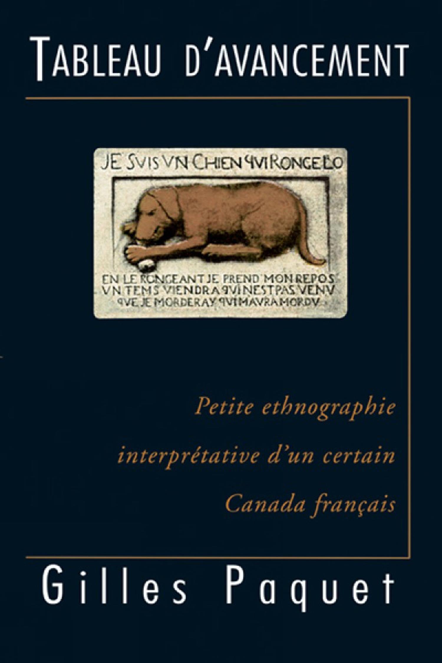 Tableau d’avancement – petite ethnographie interprétative d’un certain Canada français