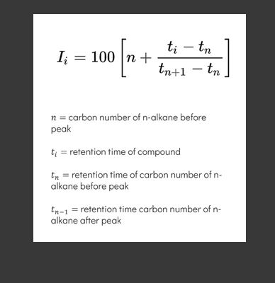 Kovats Equation