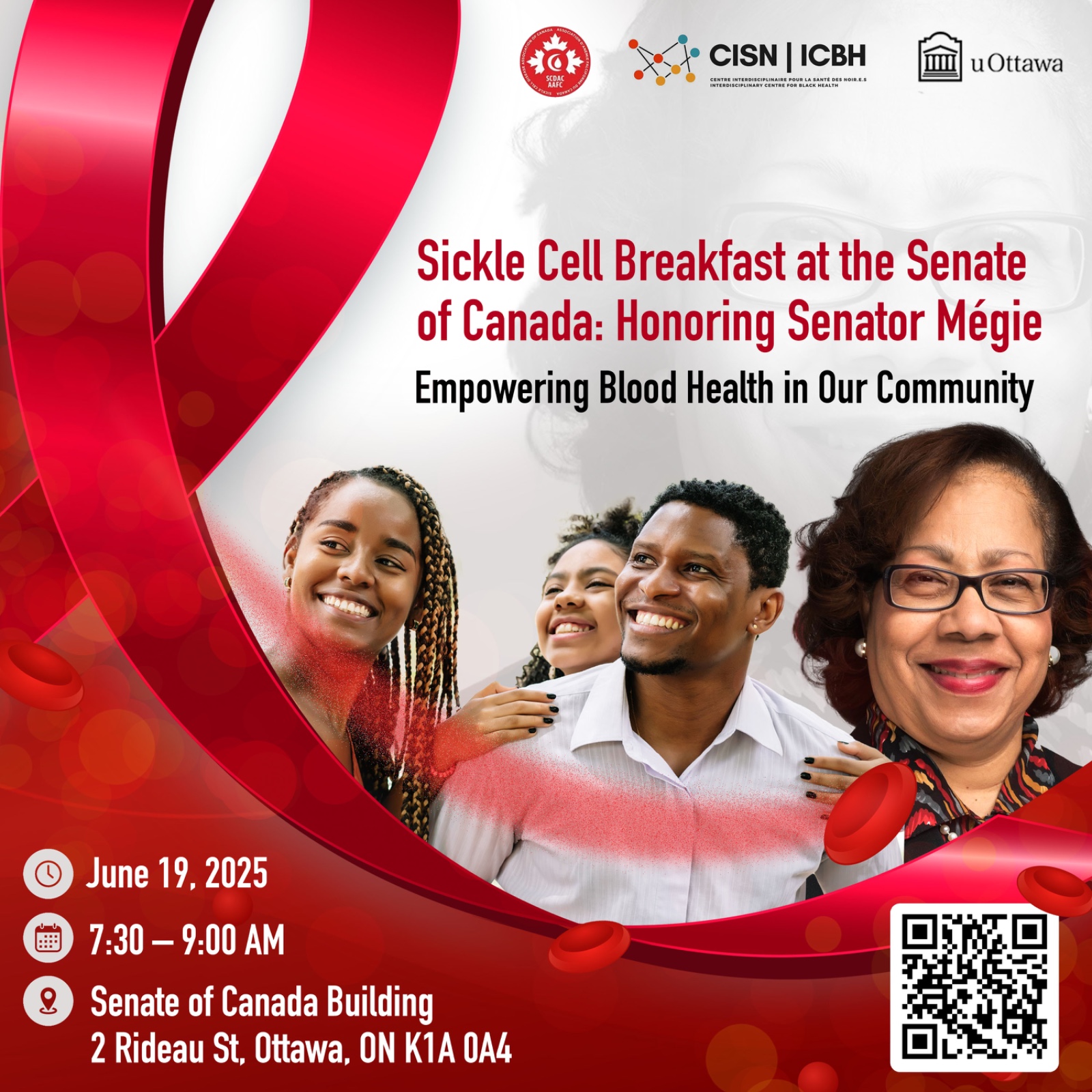 Poster - Sickle Cell Breakfast at the Senate of Canada