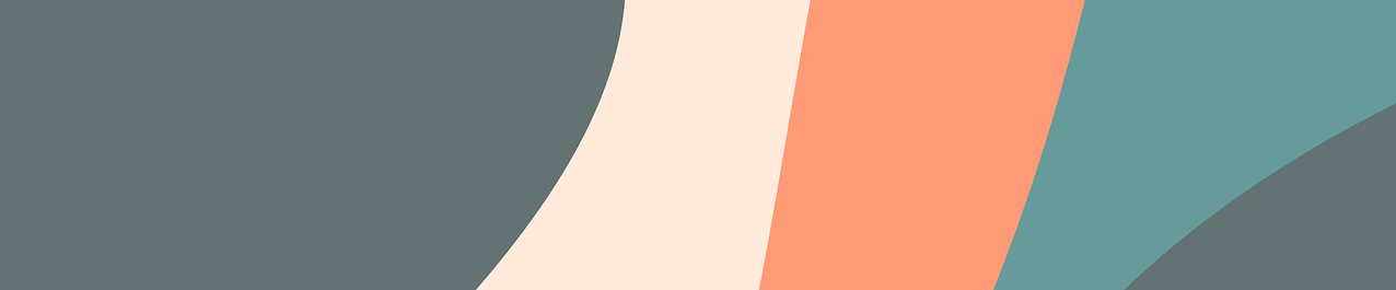 Formes abstraites de vert, bleu, orange et rose