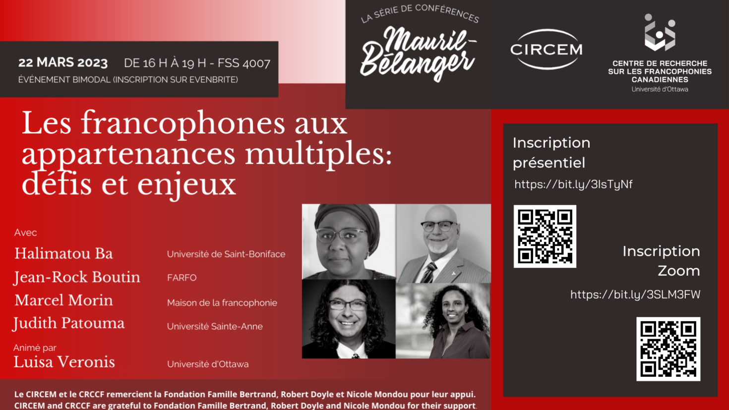 Conférence Mauril-Bélanger 2023