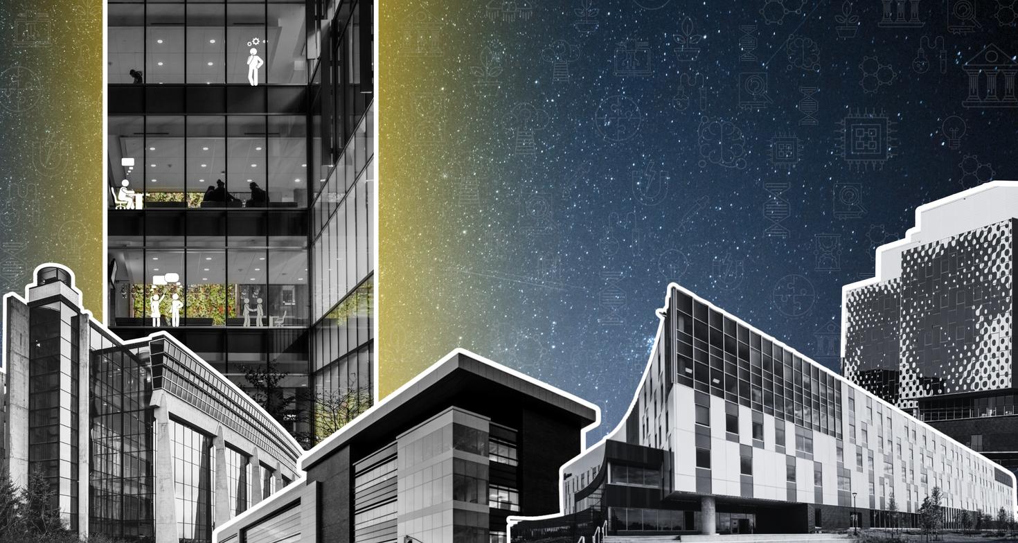 Collage bâtiments de l'Université d'Ottawa