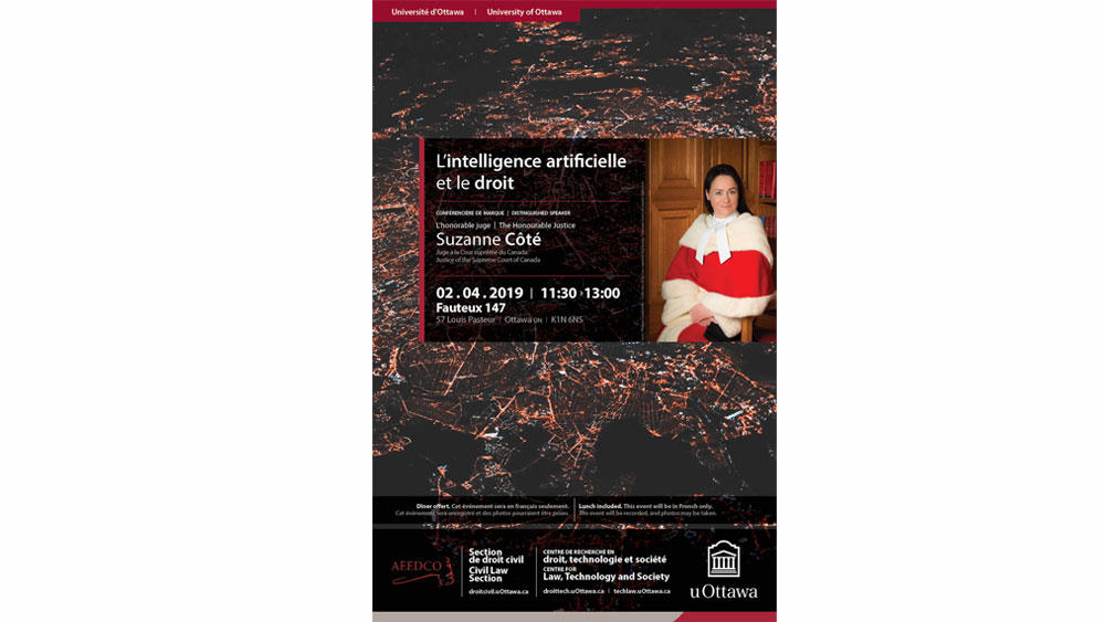 Affiche de l'événement L’intelligence artificielle et le droit