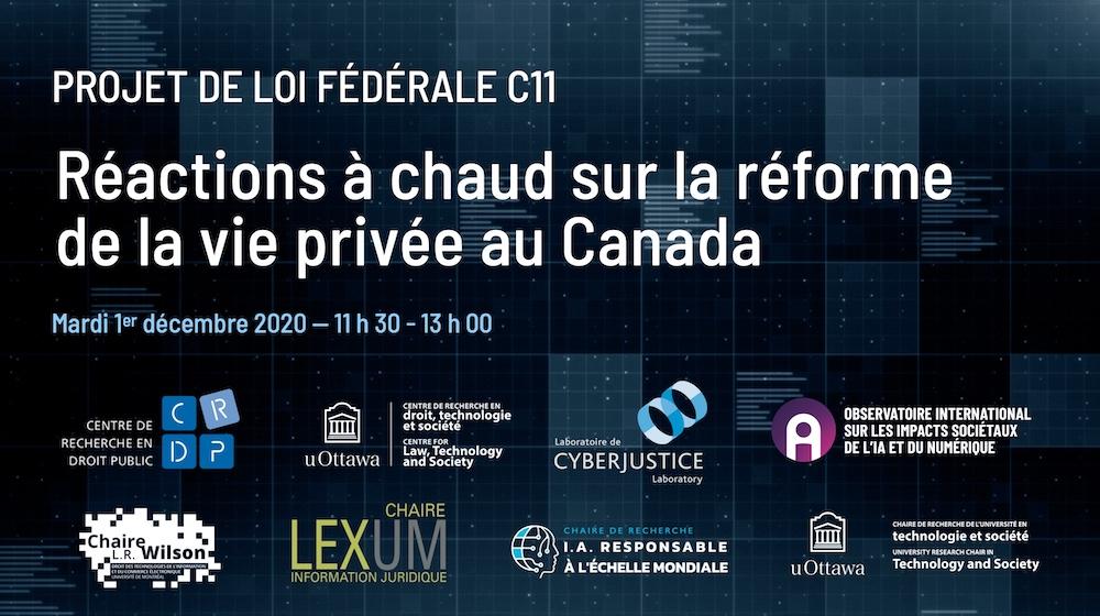 Affiche de l'événement Projet de loi C-11