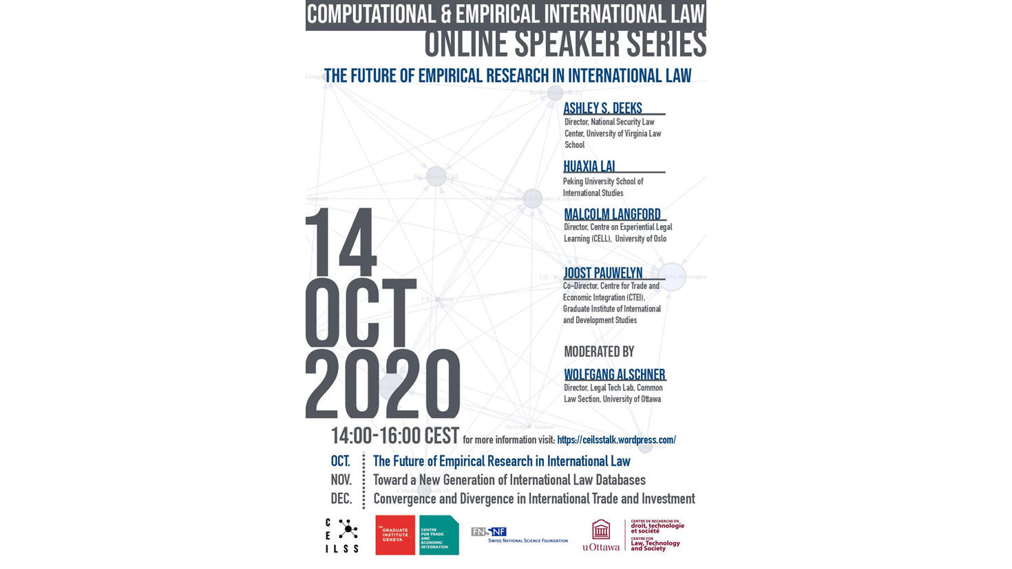 Affiche de l'événement The Future of Empirical Research in International Law